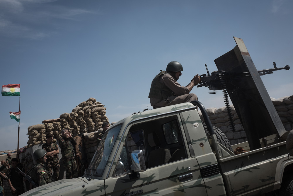 Peshmerga offensive during the liberation of the Turkmen village of Bashir, southern Kirkuk Province, April 30, 2016. (Photo: Kurdistan24/Alexandre Afonso)